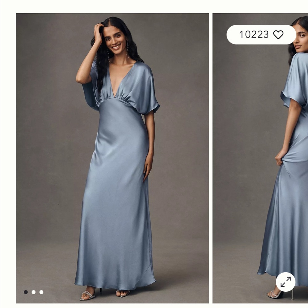 BHLDN Leila Blue Maxi Dress